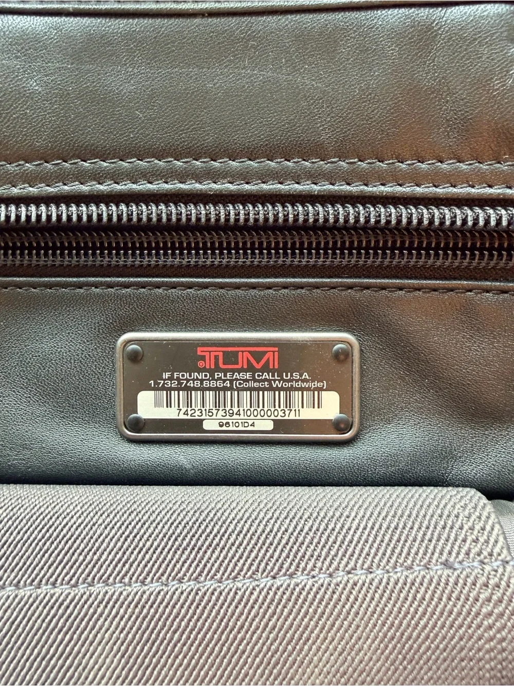 Tumi Alpha 2 Briefcase, Black Leather